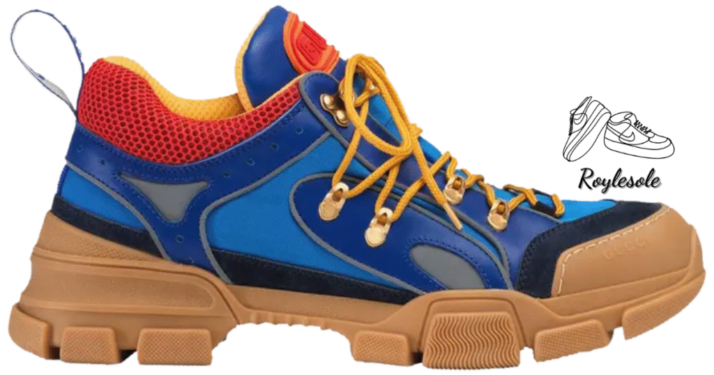 Design and Materials of Gucci Flashtrek Sneakers in Leather
